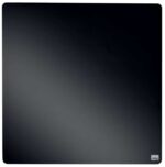 Nobo Tile Mini Pizarra Magnetica 360x360mm - sin Marco - Variedad de Colores - Almohadillas e Imanes - Diseño Creativo y Colorido - Negro