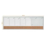 Nobo Planificador Semanal de Pizarra Magnetica Pequeña 585x190mm - Tira de Corcho - Almohadillas Adhesivas e Imanes para Montaje - Incluye Rotulador - immagine 3