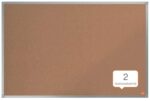 Nobo Essence Tablero de Anuncios de Corcho 900x600mm - Montaje en Esquinas - Superficie de Corcho - Marco de Aluminio Anodizado - Color Natural - immagine 4