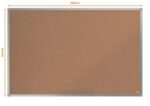 Nobo Essence Tablero de Anuncios de Corcho 900x600mm - Montaje en Esquinas - Superficie de Corcho - Marco de Aluminio Anodizado - Color Natural - immagine 5