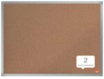 Nobo Essence Tablero de Anuncios de Corcho 600x450mm - Montaje en Esquinas - Superficie de Corcho - Marco de Aluminio Anodizado - Color Natural - immagine 4