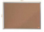Nobo Essence Tablero de Anuncios de Corcho 600x450mm - Montaje en Esquinas - Superficie de Corcho - Marco de Aluminio Anodizado - Color Natural - immagine 5
