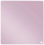 Nobo Mini Pizarra Magnetica Tile 360x360mm - sin Marco - Almohadillas Adhesivas e Imanes - Diseño Creativo y Colorido - Rosa