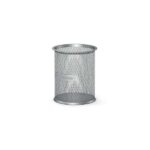 Erichkrause Compass Classic Portalapices Redondo 90х100mm - Base Redonda de Acero Inoxidable - Diseño Moderno y Elegante - Color Plata
