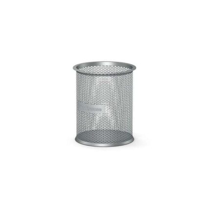 Erichkrause Compass Classic Portalapices Redondo 90х100mm - Base Redonda de Acero Inoxidable - Diseño Moderno y Elegante - Color Plata