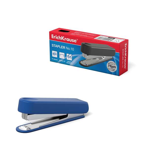 Erichkrause Grapadora №10 - Hasta 15 Hojas - Plastico Resistente a Golpes - Mecanismo de Acero - Capacidad 50 Grapas - Garantia 2 Años - Varios Colores/Diseños Disponibles Erichkrause Grapadora №10 - Hasta 15 Hojas - Plastico Resistente a Golpes - Mecanismo de Acero - Capacidad 50 Grapas - Garantia 2 Años - Varios Colores/Diseños Disponibles