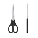 Erichkrause Standard Tijeras con Cuchillas de Acero Inoxidable 17cm - Afilado Doble Avanzado - Resistente a la Corrosion - Mangos de Plastico Resistente - Color Negro - immagine 2