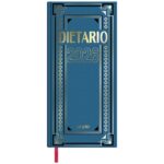 Dohe Dietario Anual Dos Tercios - Dia Pagina - Fabricado en Geltex con Carton Contracolado - Tamaño 14.5x31cm - Colores Surtidos Aleatorios