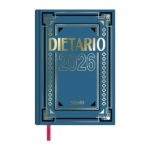 Dohe Dietario Anual Cuarto - Dia Pagina - Fabricado en Geltex con Carton Contracolado - Tamaño 15x21cm - Colores Surtidos Aleatorios