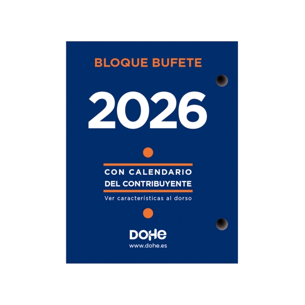 Dohe Bloque Bufete Anual - 2 Perforaciones - Calendario Contribuyente - Planning Mensual - 640 Paginas Dohe Bloque Bufete Anual - 2 Perforaciones - Calendario Contribuyente - Planning Mensual - 640 Paginas