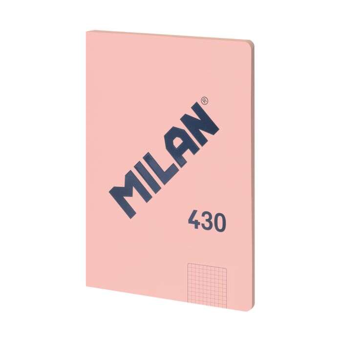 Milan Serie 1918 Libreta Encolada Formato A4 Cuadricula 5x5mm - 48 Hojas de 95 gr/m2 - Microperforado - Tapa Blanda - Color Rosa Milan Serie 1918 Libreta Encolada Formato A4 Cuadricula 5x5mm - 48 Hojas de 95 gr/m2 - Microperforado - Tapa Blanda - Color Rosa
