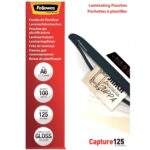 Fellowes Pack de 100 Fundas de Plastificar de 125 Micras - Tamaño A6 - Flechas Indicadoras de uso - Acabado en Brillo - immagine 2