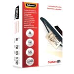 Fellowes Pack de 100 Fundas de Plastificar de 125 Micras - Tamaño A6 - Flechas Indicadoras de uso - Acabado en Brillo - immagine 3