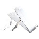 Fellowes Atril para Libros Ajustable con Clips - 9 Ajustes de Altura - Base Antideslizante y Plegable - Capacidad para 400 Hojas A4 - Color Plata - immagine 3
