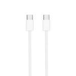 Nanocable Cable USB-C 2.0 60W 3A - USB-C/M-USB-C/M - 1m - Color Blanco - immagine 2