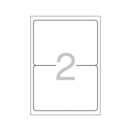 Multi3 Pack de 200 Etiquetas Blancas Cantos Redondeados Tamaño 199