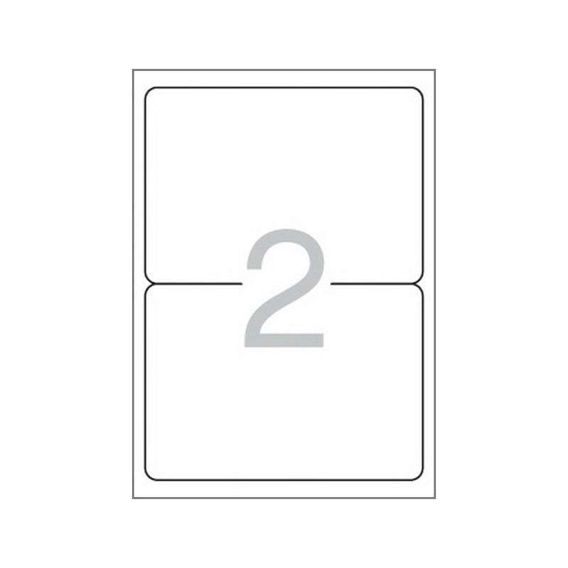 Multi3 Pack de 200 Etiquetas Blancas Cantos Redondeados Tamaño 199