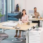 Fellowes Hana LT Plataforma Flexible con Ajuste Manos Libres - Superficie Antideslizante - Movimiento Activo - Color Blanco - immagine 4