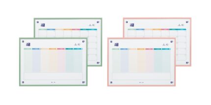 Oxford Planner A3 Reversible Semana&Mes + Compl - 2 Colores - Gran Tamaño para Organizacion Eficiente