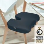 Leitz Ergo Cosy Cojin de Asiento Ortopedico - Promueve una Postura Saludable - Mejora la Circulacion - Para Oficina, Coche o Casa - Funda Lavable - Color Gris Oscuro - immagine 4