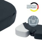 Leitz Ergo Cosy Cojin de Asiento Ortopedico - Promueve una Postura Saludable - Mejora la Circulacion - Para Oficina, Coche o Casa - Funda Lavable - Color Gris Oscuro - immagine 5
