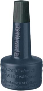 Pelikan Bote de Tinta para Tampones 28ml - Sin Aceite - Secado Rapido - Resistente al Agua - Color Negro - immagine 2