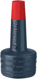 Pelikan Bote de Tinta para Tampones 28ml - Sin Aceite - Secado Rapido - Resistente al Agua - Color Rojo Intenso - immagine 2