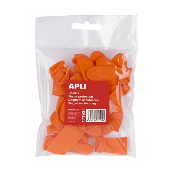 Apli Dediles de Goma Talla M - Bolsa de 20 Unidades - Ideales para Pasar Paginas Apli Dediles de Goma Talla M - Bolsa de 20 Unidades - Ideales para Pasar Paginas