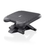 Aisens Reposapies Ergonomico Inclinable y Ajustable en Altura - Base Antideslizante - Peso Max.30kg - Material HIPS Resistente - Color Negro - immagine 3