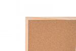 Bi-Office Tablero de Corcho Doble Cara 400x300mm Marco Natural - immagine 2