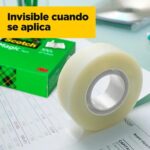 Scotch Magic Tape Cinta Adhesiva Invisible 19mmx33m - Acabado Mate Invisible - Perfecta para Etiquetado - Facil de Usar - immagine 4