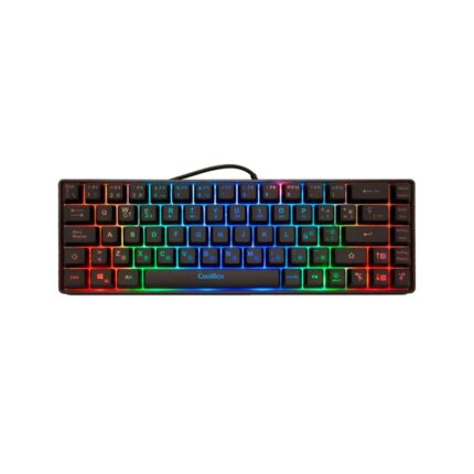 Coolbox TM065 Teclado Gaming Mecanico - Compacto - Iluminacion RGB - 19 Teclas Anti-ghosting  - Color Negro