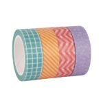 Apli Minimalism Pack con 4 Cintas Adhesivas de Papel Washi 15mmx10m - 4 Diseños Diferentes - Decoracion y Manualidades - immagine 2