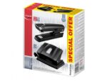 Maped Essentials Metal Pack de Grapadora Metalica E3543 + Taladro Metalico E4024 - Grapa hasta 25 Hojas a la Vez - Admite Grapas 24/6 y 26/6 - Perfora hasta 25 Hojas - Color Negro
