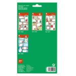 Apli Pack de 8 Etiquetas Adhesivas Navideñas para Regalos - Tamaños y Diseños Surtidos - Espacio para Escribir - immagine 2
