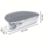 Petrus 210 Recycle Grapadora de Sobremesa - Grapa hasta 25 Hojas - 96% de Plastico Reciclado - Grapado Abierto, Cerrado y Clavado - Incluye 200 grapas Petrus 22/6 - Color Negro - immagine 4
