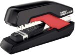 Rapid Supreme Omnipress SO30c Grapadora de Sobremesa Compacta - Hasta 30 Hojas - Grapado sin Esfuerzo - Color Negro/Rojo
