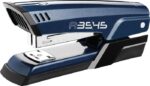 Maped Half Strip A-3545 Grapadora Metalica de Sobremesa - Hasta 25 Hojas a la Vez - Admite Grapas 24/6 y 26/6 - Grapado Abierto y Cerrado - Color Azul