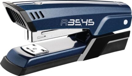 Maped Half Strip A-3545 Grapadora Metalica de Sobremesa - Hasta 25 Hojas a la Vez - Admite Grapas 24/6 y 26/6 - Grapado Abierto y Cerrado - Color Azul