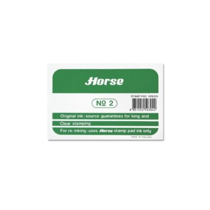 Horse Tampon Metalico Nº2 - Facil de Recargar - Resistente y Duradero - Color Verde