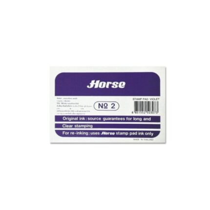 Horse Tampon Metalico Nº2 - Facil de Recargar - Resistente y Duradero - Color Violeta
