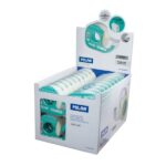 Milan Expositor de 36 Cintas Adhesivas Invisibles con Dispensador - Medidas 19mm x 33m - Color Transparente Mate