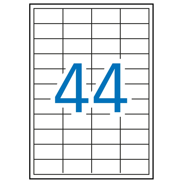 Apli Pack de 4.400 Etiquetas Rectangulares 48