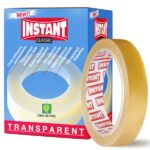 Instant Classic Cinta Adhesiva Transparente 19mm x 66m - Libre de PVC - Transparente