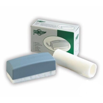 Faibo Borrador para Pizarra Blanca - Con 5 Hojas Intercambiables - Con Empuñadura de Plastico