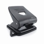 Rapesco 827 Taladro Perforador Metalico - Hasta 27 Hojas - Marcas de Formato - Sistema de Bloqueo - Color Negro