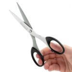 Rapesco Essential Tijeras de Acero Inoxidable 16cm - Mangos Ergonomicos - Aptas para Diestros y Zurdos - Color Negro - immagine 2