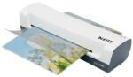 Leitz iLAM Home A4 Plastificadora - Hasta Tamaño A4 - Velocidad 300mm/min - Calentamiento en 3 Minutos - Grueso Bolsa 75 y 125mic - Incluye Paquete de 5 Bolsas de Plastificacion  A4 - Color Blanco/Gris - immagine 4