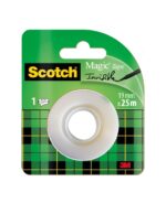 Scotch Magic Cinta Adhesiva Invisible - Recambio - 19mm x 25m - Color Transparente