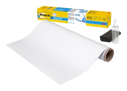 Post-It Easy Erase Pizarra Adhesiva - Forma Rectangular - 121.9x242cm - Color Blanco